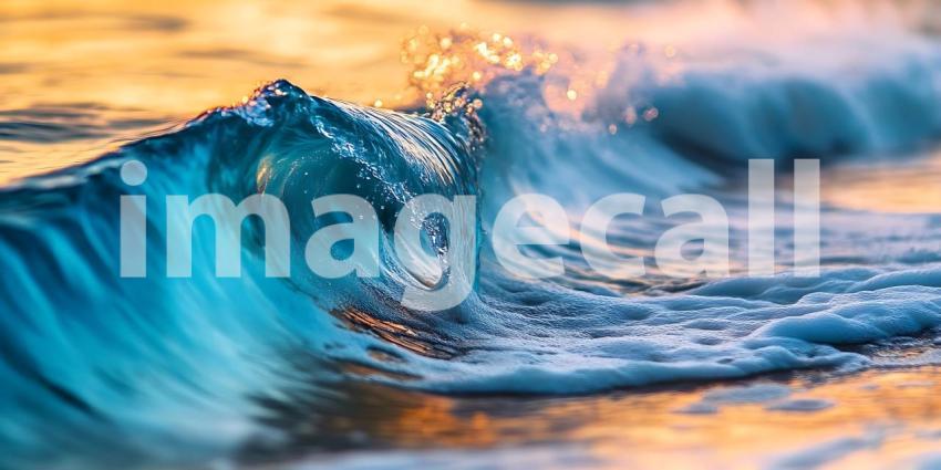 Ocean Wave Vibrant Teal Crashing Surf Coastal Seascape Nature Ph