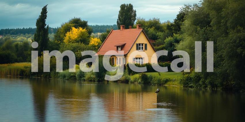 Charming Lakeside Cottage Rural Home Scenic View