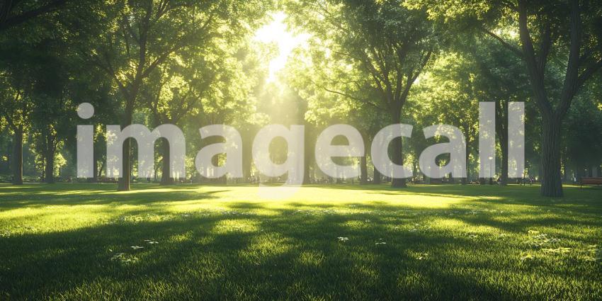 Sunlit Forest Path A Serene Nature Escape