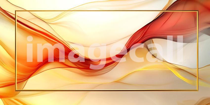 Fluid Art Abstract Swirls of Warm Hues
