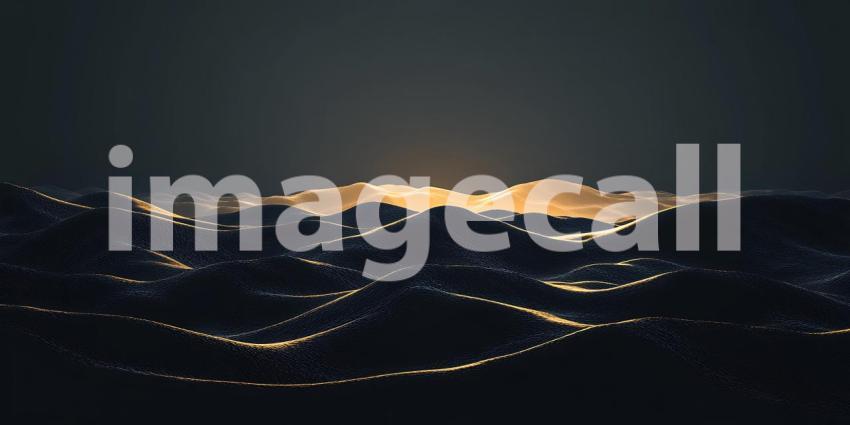 Night Cityscape Panoramic View of Urban Lights at Dusk