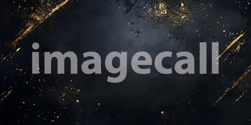 Dark Background with Golden Sparkles Perfect for Design Projects