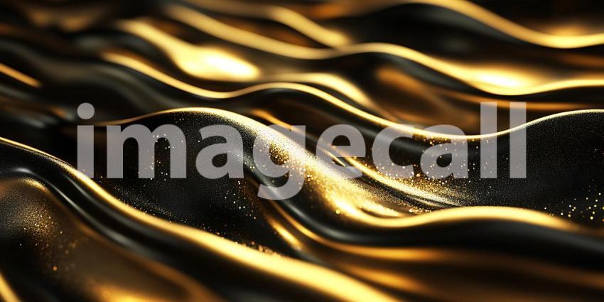 Luxurious Golden Waves Abstract Texture Background