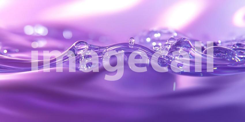 Purple Liquid Abstract Serene Crystal Texture Background