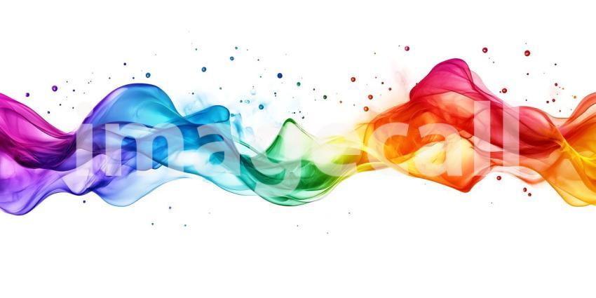 Vibrant Rainbow Color Swirl Abstract Background for Design Proje