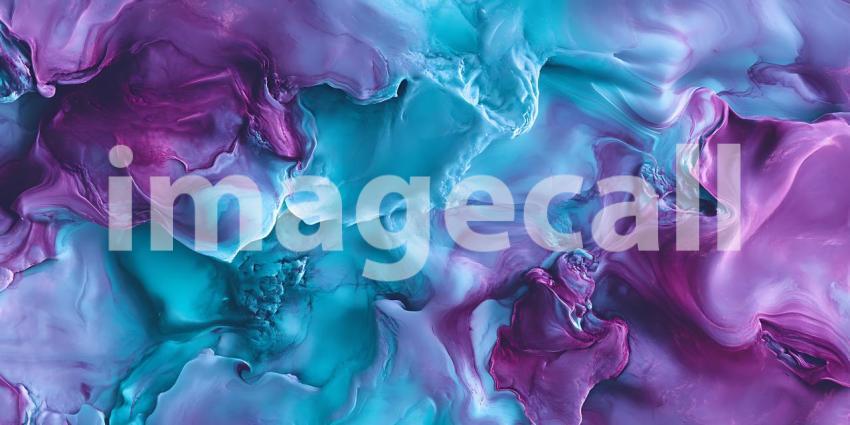 Stunning Purple and Teal Abstract Texture Vibrant Swirls Backgro