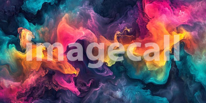 Vibrant Nebula Cosmic Colors  Galaxy Textures