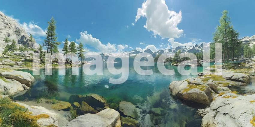 Serene Mountain Lake A Breathtaking Vista