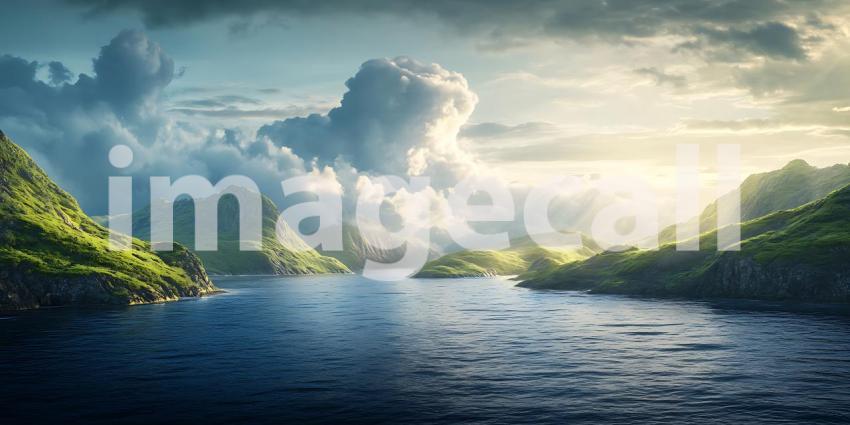 Serene River Landscape Breathtaking Nature Photography