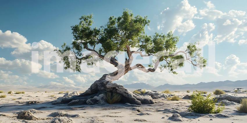 Resilience A Lone Tree in the Desert