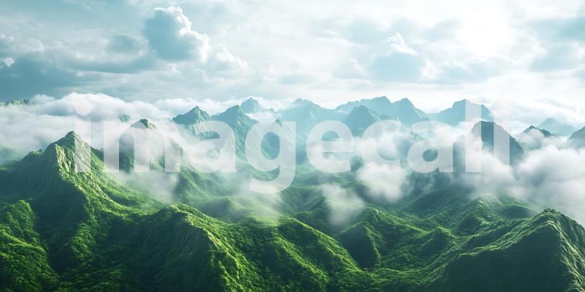 Misty Mountain Peaks A Breathtaking Landscape