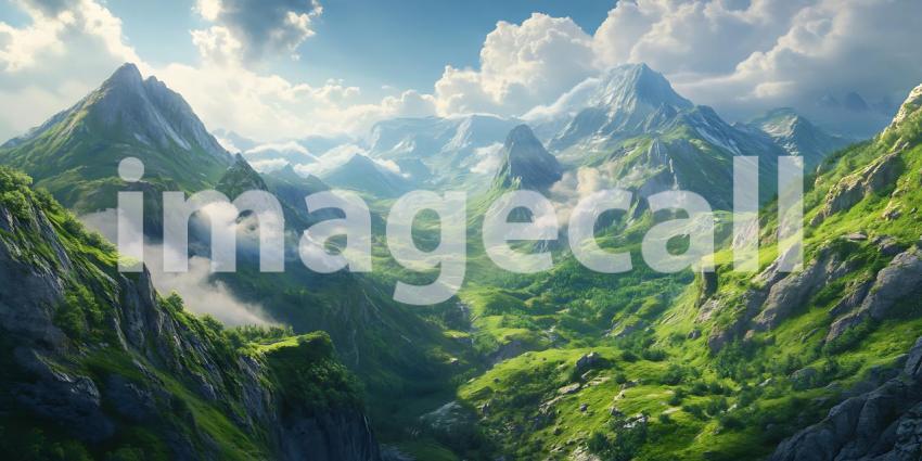 Lush Mountain Valley A Breathtaking Landscape