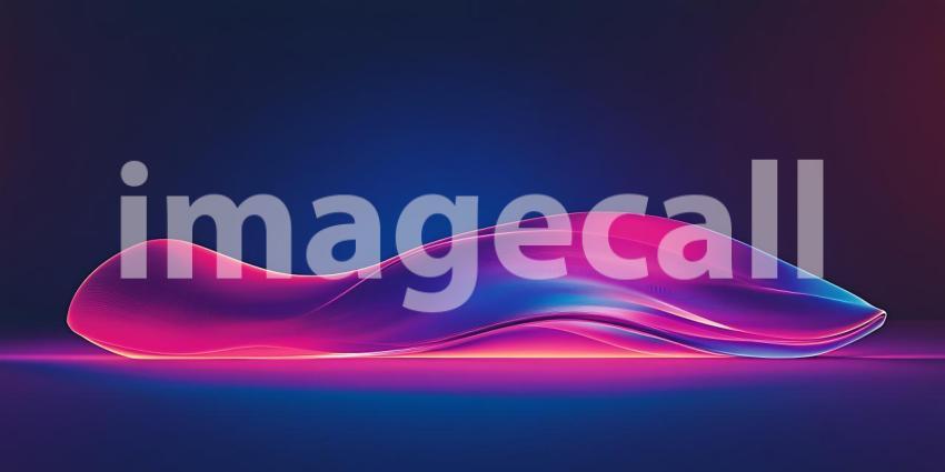 Futuristic Sneaker Design Abstract Neon Shoe