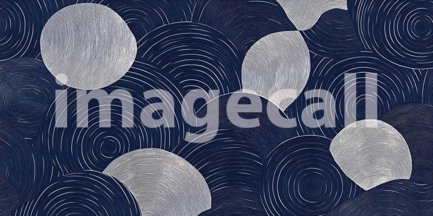 Navy Blue Celestial Pattern Repeating Texture for Design Project