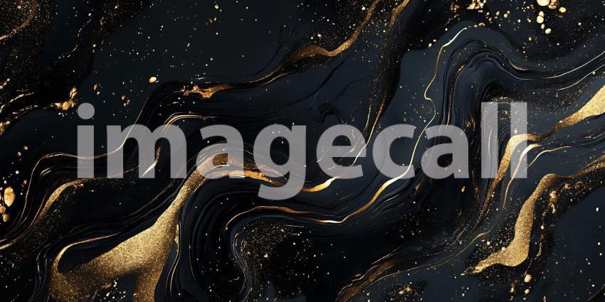 Stunning Black and Gold Marble Texture Luxury Background for Des
