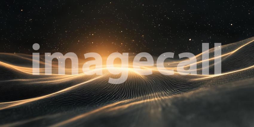 Cosmic Sunrise Abstract Background Texture for Design Projects