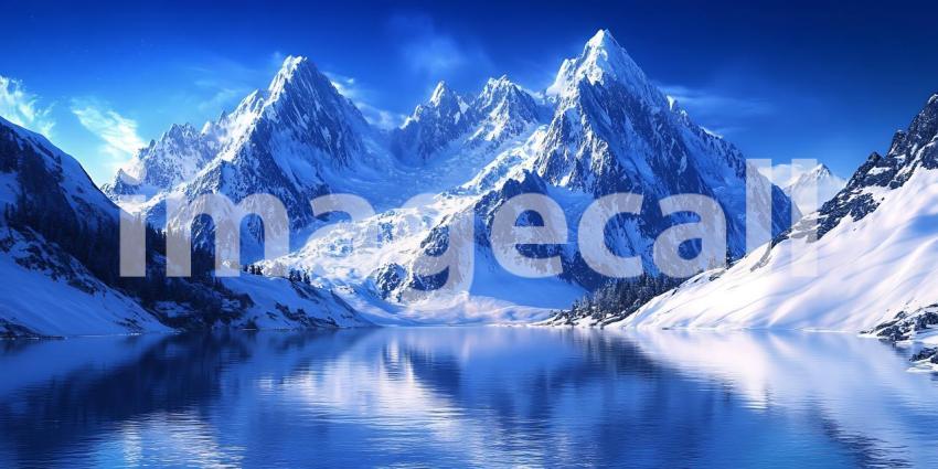 Majestic Winter Mountains Breathtaking Peaks and SnowCovered Lan