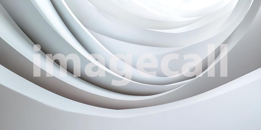 Abstract White Curves Elegant Swirling Background