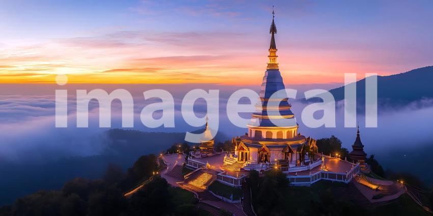 Majestic Wat Phra That Doi Suthep Temple in Chiang Mai Thailand