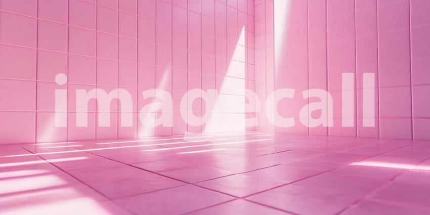 Pink Geometric Abstract Background Minimalist Design Element