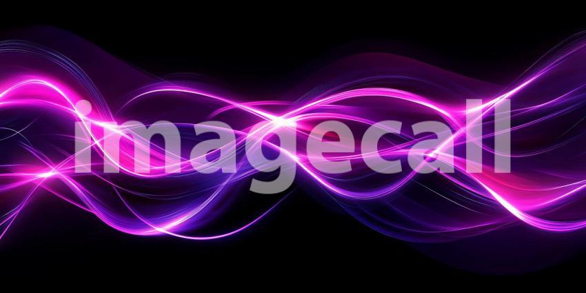 Vibrant Purple Energy Wave Abstract Background