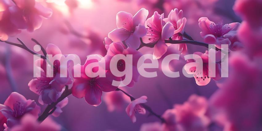 Stunning Pink Blossom Springtime Floral Beauty