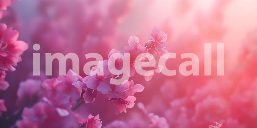 Pink Blossom Background Soft Floral Textures for Design