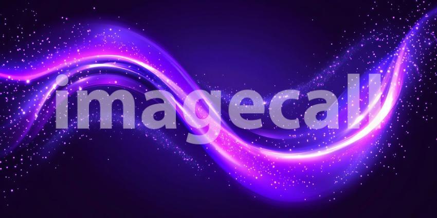 Vibrant Purple Energy Wave Abstract Background