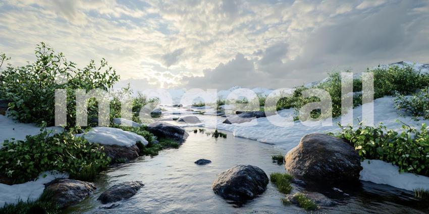 Serene Coastal Winter A Tranquil Seascape Photograph