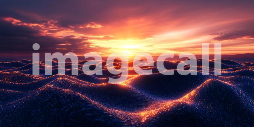 Epic Sunset Cityscape A Breathtaking Panoramic View