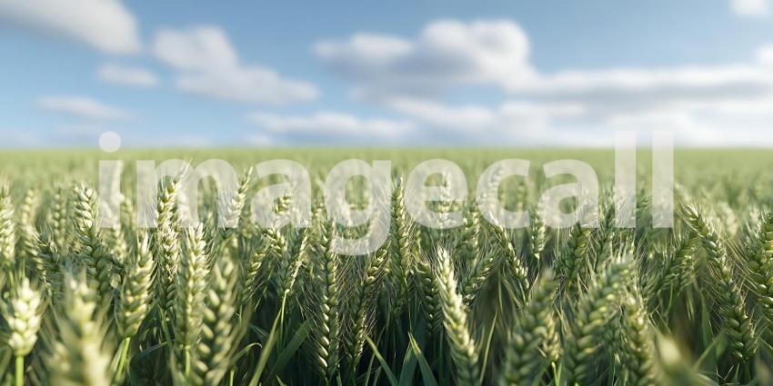 Wheat Field Landscape Serene Nature Scene