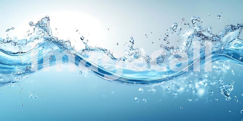 Stunning Water Wave A Captivating Visual of Pure Blue