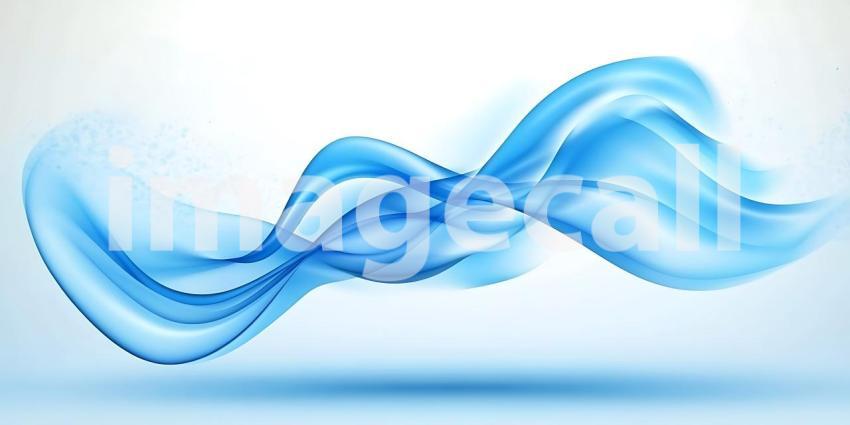 Abstract Blue Wave Fluid Design Element for Websites  Presentati