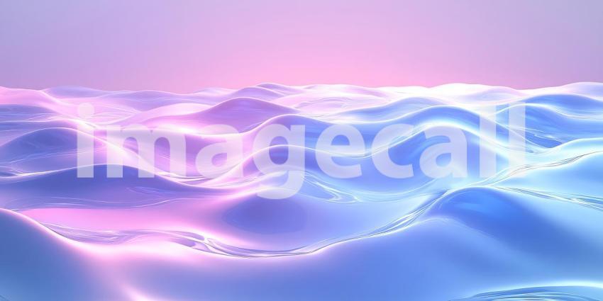 Ethereal Landscape Pastel Hues  Dreamlike Waves