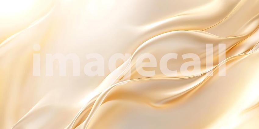 Elegant Champagne Silk Texture Luxurious Fabric Background