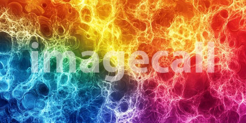 Vibrant Rainbow Fire Abstract Background Texture