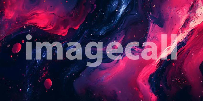 Cosmic Nebula Vibrant Pink  Purple Galaxy Background