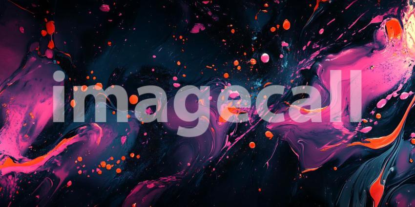Cosmic Nebula Vibrant Pink and Purple Galaxy Texture