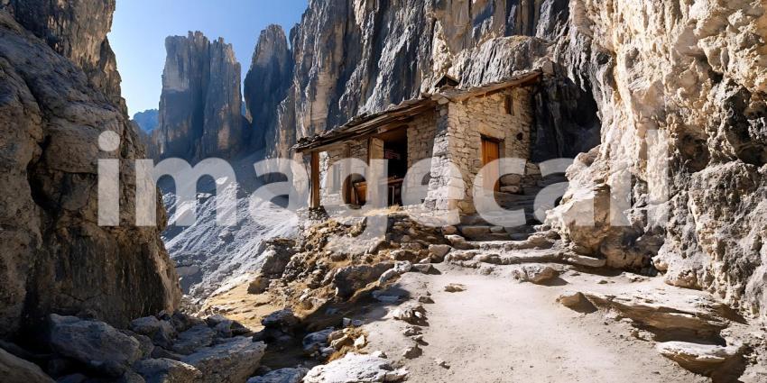 Mountain Path Breathtaking Scenery  Rugged Terrain Pictures