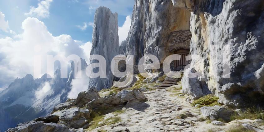 Majestic Mountain Peak Breathtaking Alpine Scenery