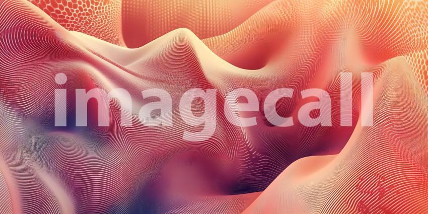 Vibrant Fabric Texture Detailed Closeup of Ornate Design