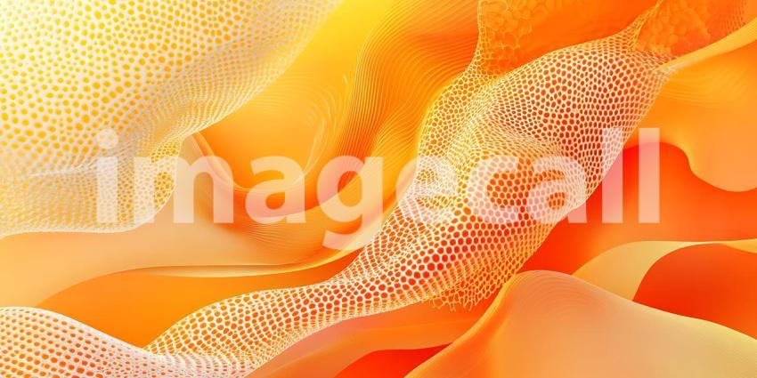 Stunning Orange Abstract Art Vibrant Hues  Textured Details