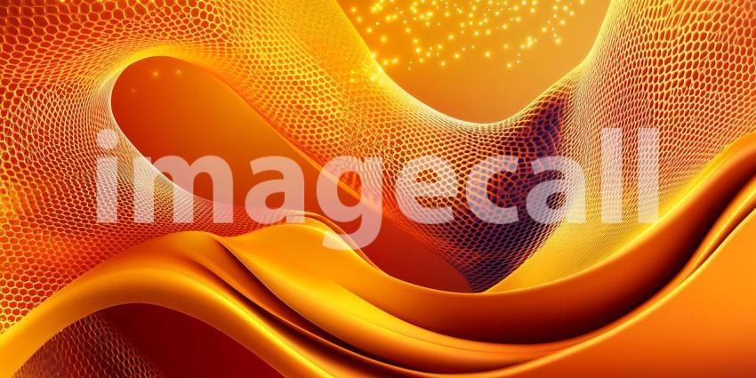 Vibrant Orange Abstract Swirling Texture Background