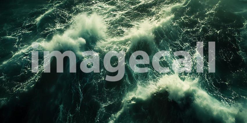 Ocean Wave Texture Deep Teal Water Background