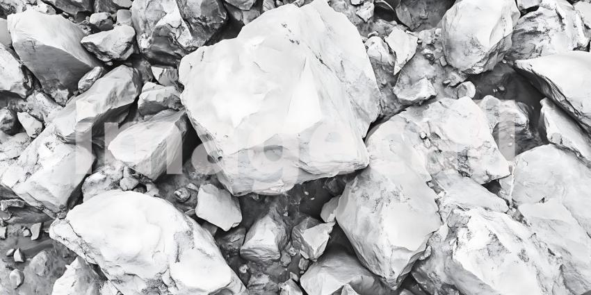 Monochromatic Stone Texture A CloseUp of Gray Rocks