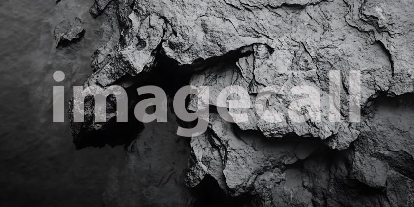 Dramatic Monochrome Texture Cracked Earth Background