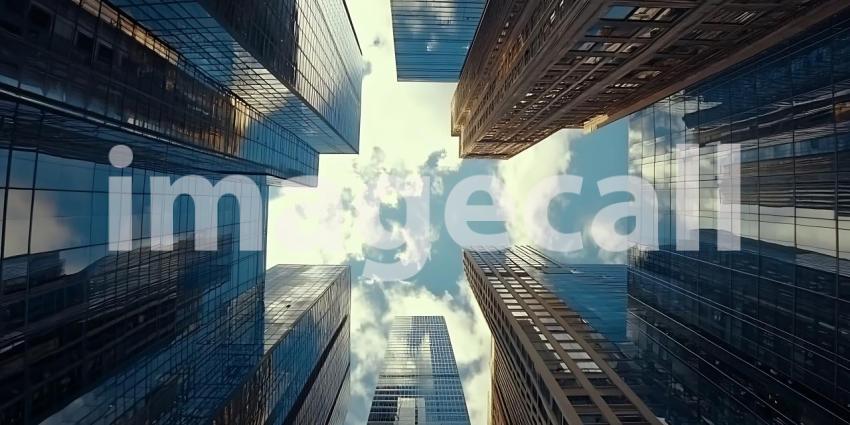 Urban Canyon A Citys Skyward Gaze