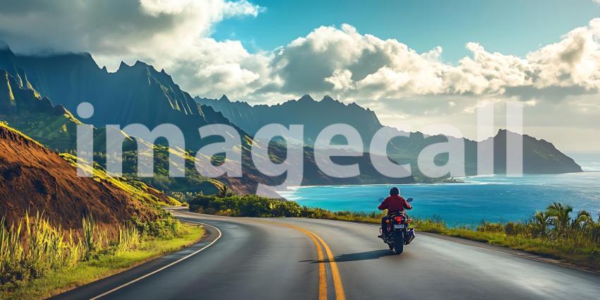Motorcycle Road Trip Scenic Coastal Highway Adventure