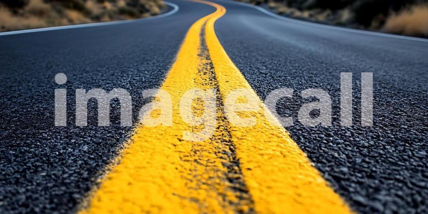 Asphalt Road Journey Ahead