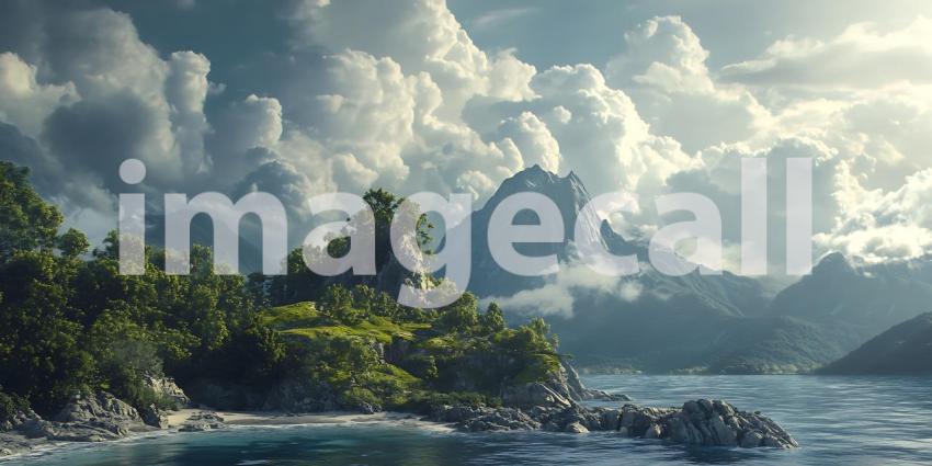 Epic Mountain Landscape Breathtaking Scenery  Dramatic Clouds